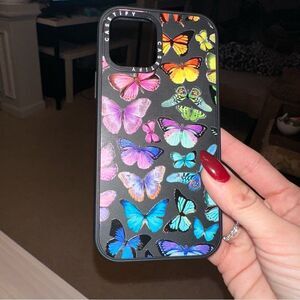 Casetify iPhone Rainbow butterfly case